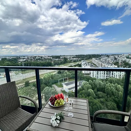 Apartamento Maya's Flats & 101 Sea View - 3 Pokojowy Z Widokiem Na Morze Na Letnicy Gdansk