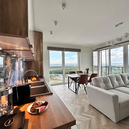 Apartamento Maya's Flats & 101 Sea View - 3 Pokojowy Z Widokiem Na Morze Na Letnicy Gdansk