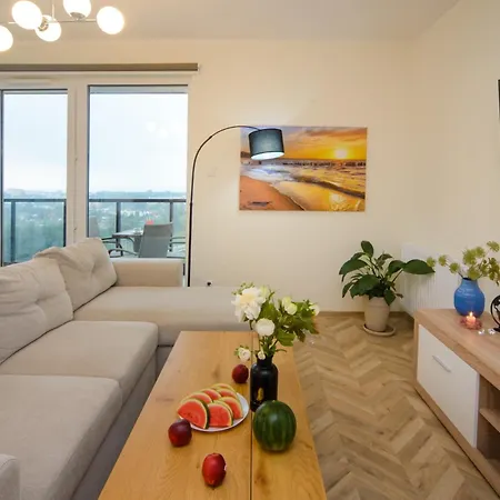 Maya's Flats & 101 Sea View - 3 Pokojowy Z Widokiem Na Morze Na Letnicy Apartamento Gdansk