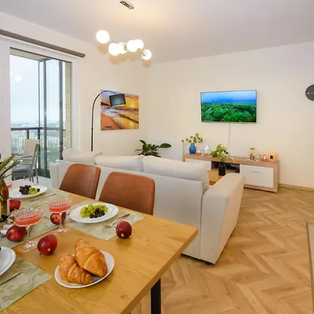 Apartamento Maya's Flats & 101 Sea View - 3 Pokojowy Z Widokiem Na Morze Na Letnicy Gdansk